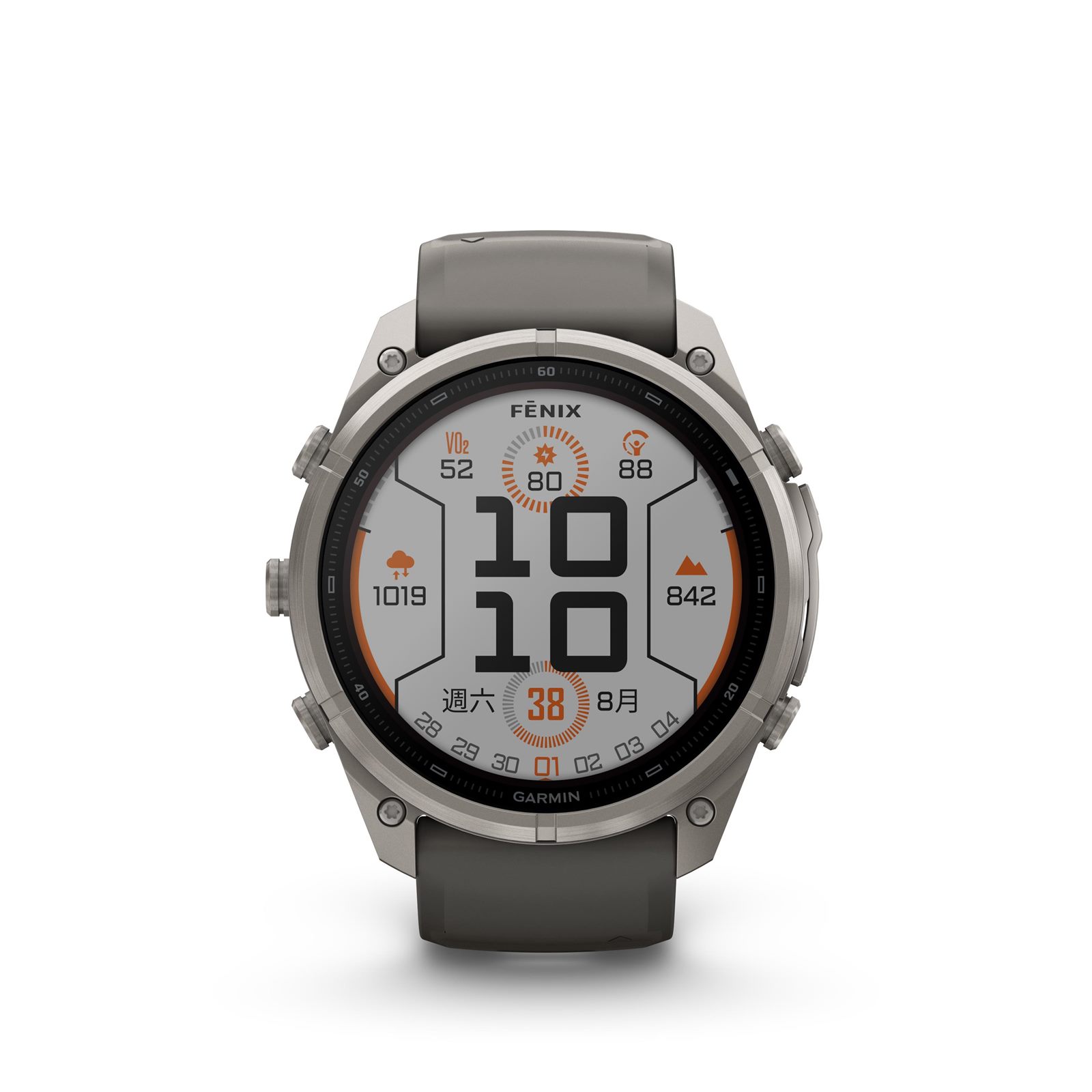 Garmin fenix 9 Pro Solar 太陽能充電版產品照，續航 57 天